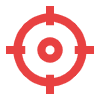 icon Aim Identify and Isolate